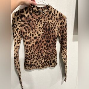 Skims X Dolce&Gabbana leopard print top